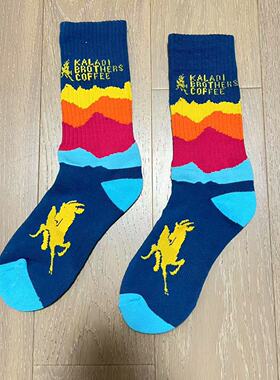 nacostyle外贸原单情侣款毛巾底防臭中筒秋冬渐变色运动休闲袜子