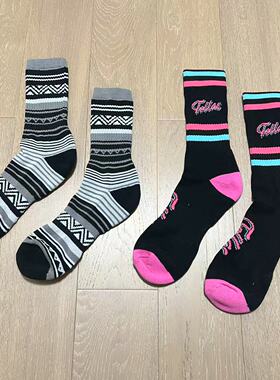 nacostyle外贸原单男士毛巾底防臭中筒春秋时尚运动滑板袜子