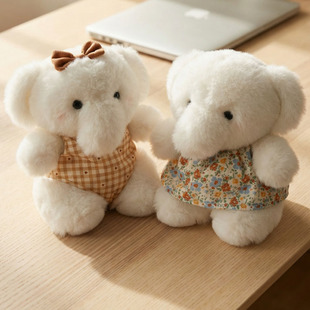 甜森安布琳小羊小象桌伴玩偶毛绒玩具安抚娃娃摆件学习搭子礼物