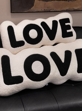 ins风LOVE字母南瓜抱枕靠垫