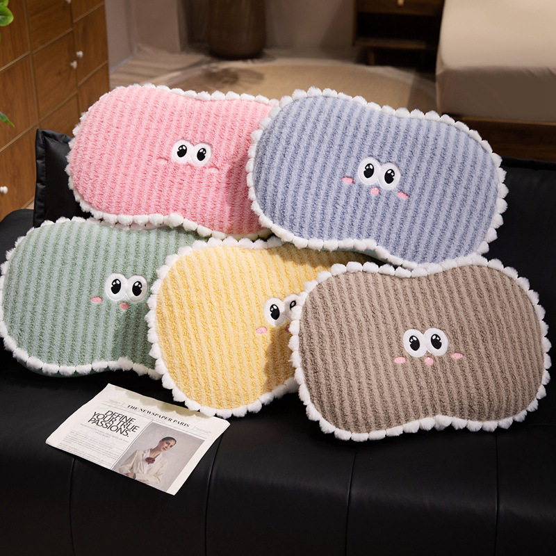 多巴胺条纹记忆枕头护颈椎软糯羊羔绒午睡枕学生宿舍抱枕单人枕冬,床上用品,记忆棉枕,淘宝优惠券,粉丝福利购,淘宝优惠卷