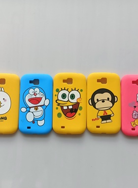 适用 三星sch-i879 i9128/i9128v i879/i879E手机壳保护磨砂全包边防摔壳卡通