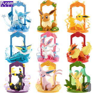 现货包邮 玩乐主义 宝可梦 潮玩 盲盒 出发吧 冒险吧 伊布 冰伊贝