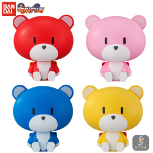 现在正品 万代正品 无壳大头扭蛋 高达熊霸摆件玩具 红熊霸公仔