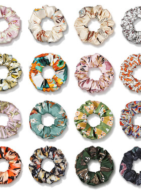 LLDonuts织纹柔光真丝大肠发圈4cm柔韧松圈大发量可爱甜美少女