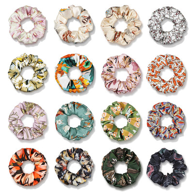 LLDonuts织纹柔光真丝大肠发圈4cm柔韧松圈大发量可爱甜美少女