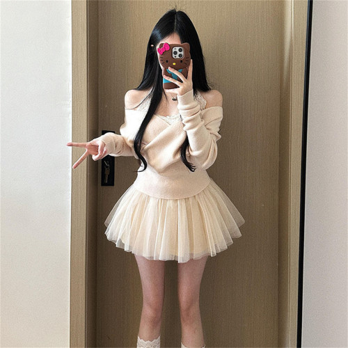 半身裙女2026新款夏高腰纱裙a字网纱蓬蓬裙高级巨好看垂坠感短裙