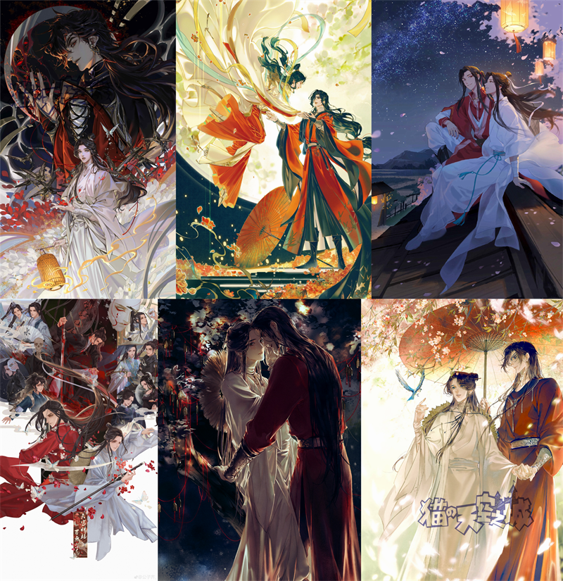 定制木质拼图500/1000片益智玩具创意女礼物动漫天官赐福谢伶花城