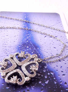 镀18k两种戴法风锁骨链满百包邮