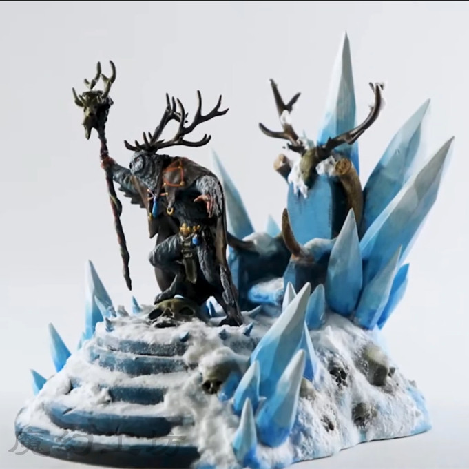 00400039-猫头鹰兽人(附上色教程)gk白模手办 战棋笔涂3d打印模型