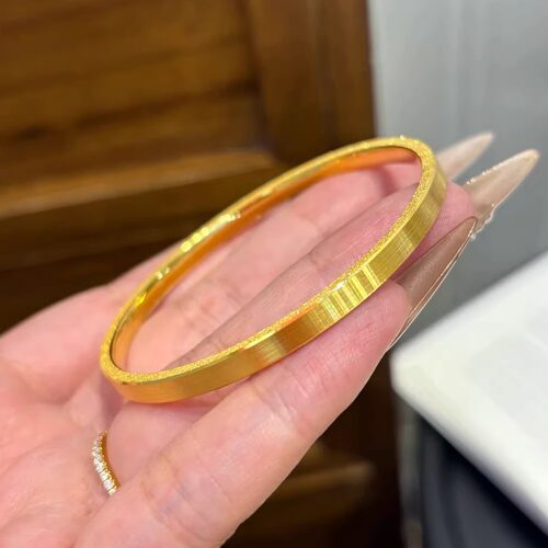 金店同款18K金色满天星筷子手镯