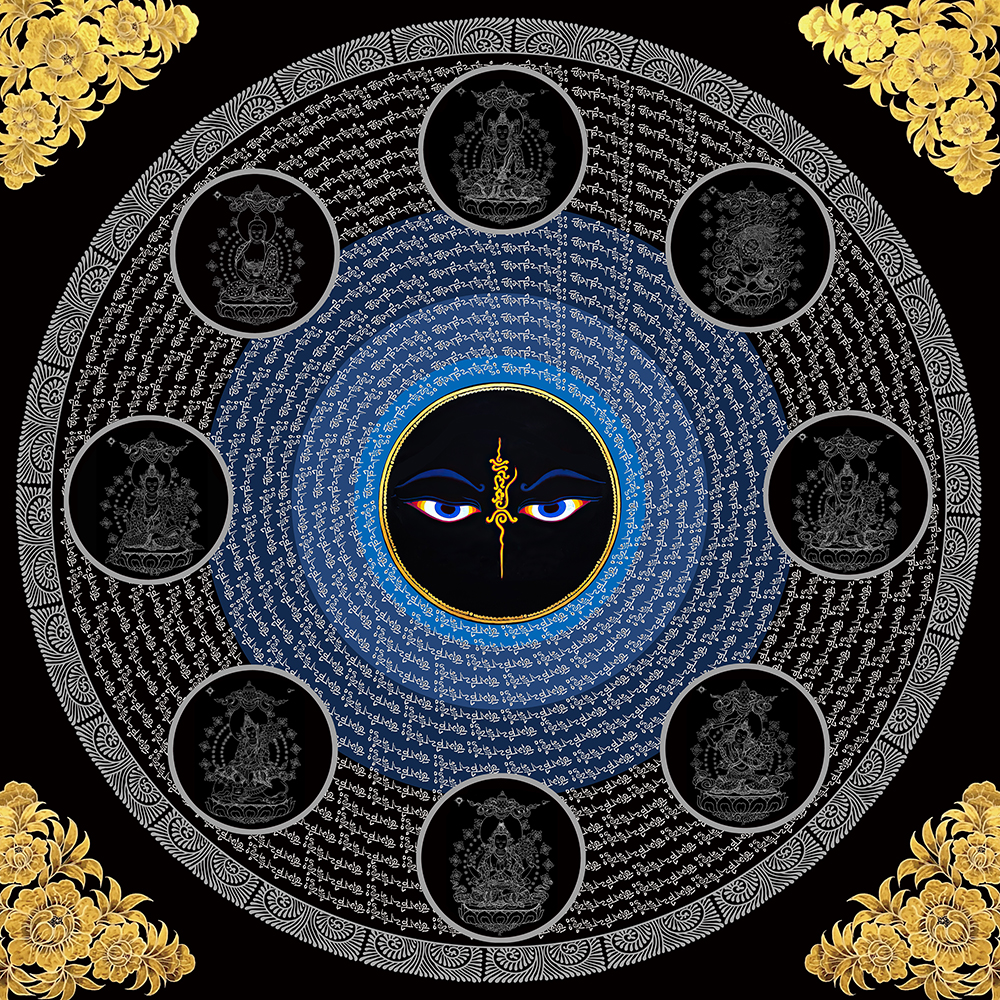 佛绘描金diy进口棉布自己画唐卡