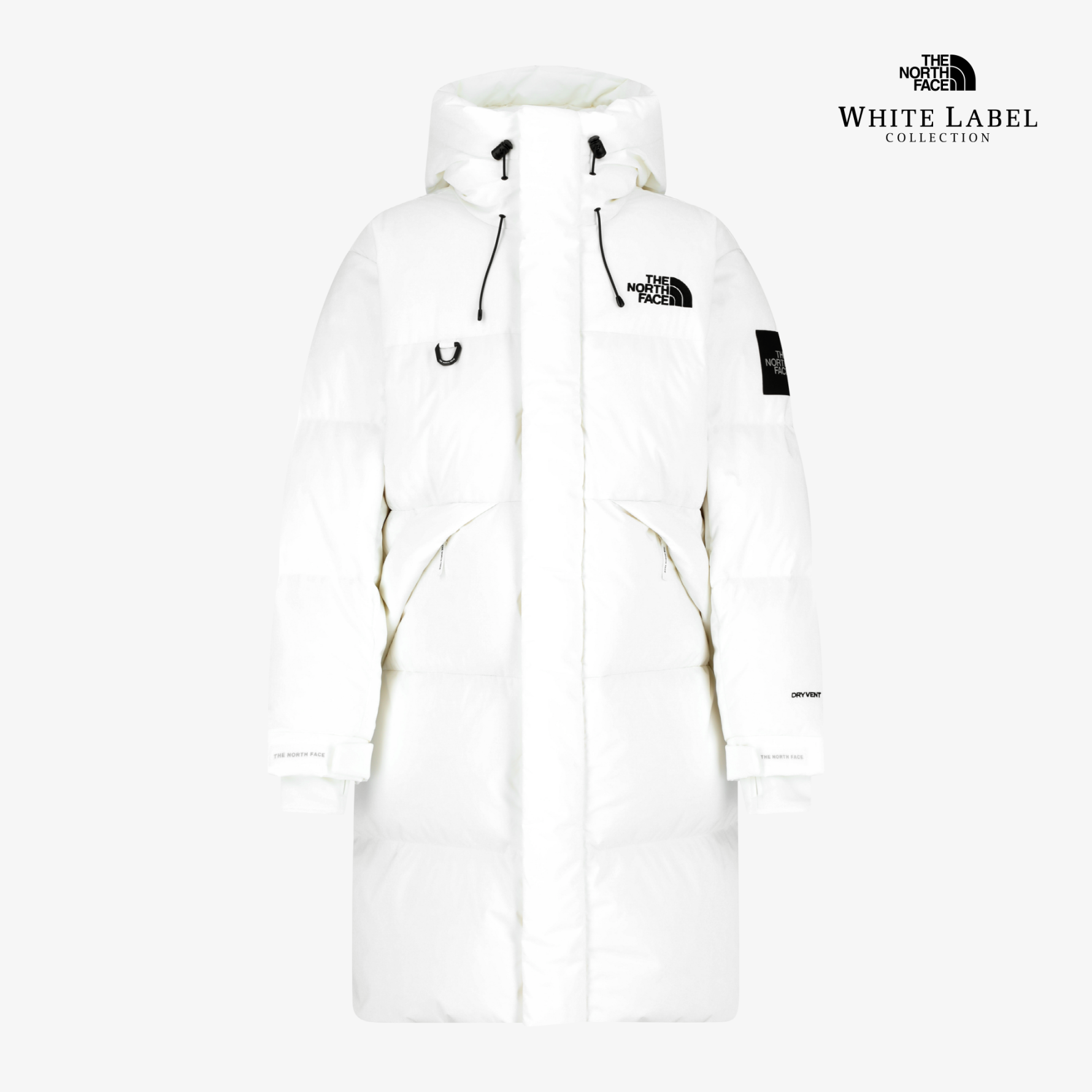 北面男女户外中长款保暖羽绒服