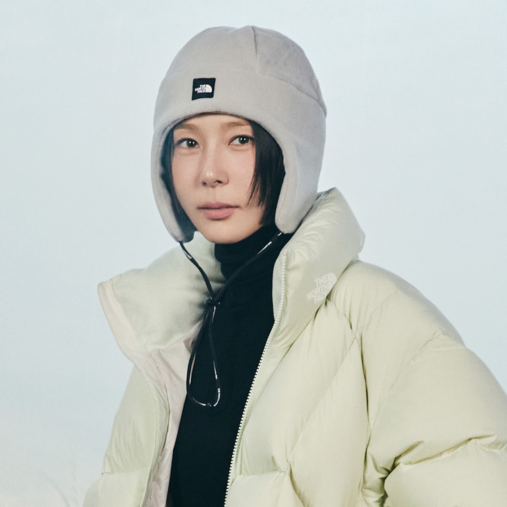 北面户外保暖抓绒护耳帽休闲帽