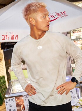 26春夏韩国直邮TheNorthFace北面户外运动弹力防晒长袖T恤NT7TS05