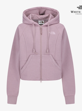 25新韩国直邮TheNorthFace北面女户外薄绒连帽短卫衣开衫NJ5JR80