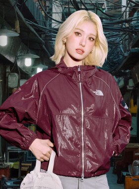 26春韩国直邮TheNorthFace北面户外女连帽亮面夹克外套NJ3BS32