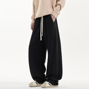 弯刀卫裤美式侧边重水洗复古休闲男运动裤长裤K8544-P45【特价】图片