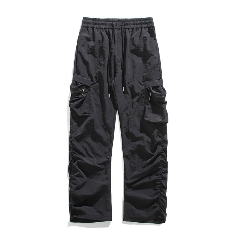 25春季弯刀版型褶皱伞兵裤工装裤大码休闲长裤K8578-P36【特价】,男装工装外套,电商A007