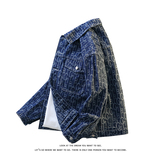 休闲大码复古潮流立体剪裁做旧牛仔外套夹克J8282-P58【特价】，男装夹克，电商A007