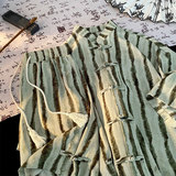 新中式条纹冰丝盘扣风套装DC2186上衣31-DK8504裤子25【特价】A，男装衬衫，电商A007