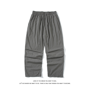 休闲裤男带褶运动裤宽松情侣直筒裤长裤K8474-P25【特价】,夏季黑色运动鞋怎么搭配衣服图片欣赏图片
