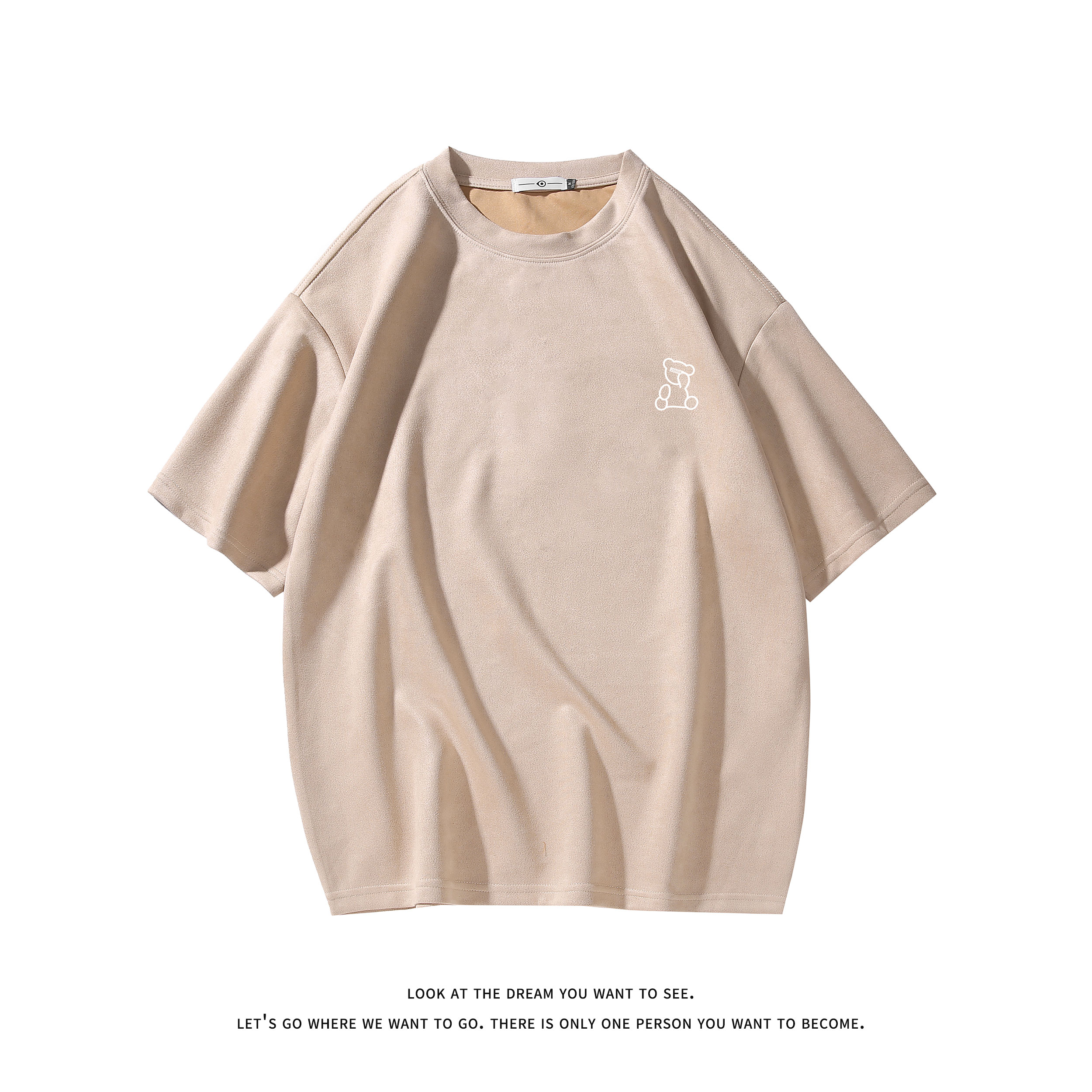 春夏潮流大码休闲美式印花圆领麂皮绒短袖T恤T3389-P22【特价】,男装T恤,电商A007