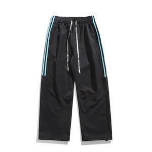 春夏条纹撞色大码三条杠运动裤直筒长裤休闲裤K8592-P30【特价】图片