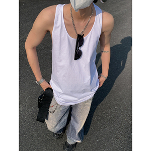 男士运动背心重磅纯棉工字无袖打底汗衫内搭B3962-P21【特价】,男装背心/马甲,电商A007