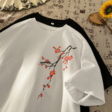 风新中式梅花240克双纱精梳棉半袖短袖T恤T3514-P25【特价】，男装T恤，电商A007