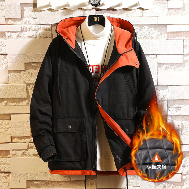 Japanese black wall model cotton padded jacket cotton padded jacket fashionable clothes cotton clothes