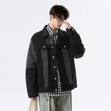 休闲大码复古潮流立体剪裁做旧牛仔外套夹克JA3523-P75【特价】，男装工装外套，电商A007