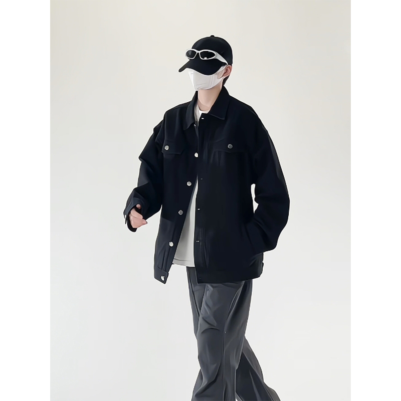 春季休闲大码宽松男女立体剪裁牛仔外套夹克JA1838-P50【特价】，男装工装外套，电商A007