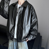 潮流宽松美式复古机车皮衣PU皮夹克外套P7806-P70【特价】A，男装夹克，电商A007