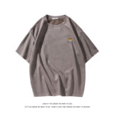 夏季大码休闲潮流美式麂皮绒字母印花短袖T恤T3447-P22【特价】，男装T恤，电商A007