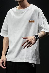 夏季短袖T恤潮流棉麻宽松半袖圆领体恤衫 T3373 P22【特价】图片