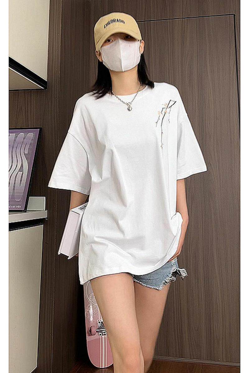 风新中式梅花240克双纱精梳棉半袖短袖T恤T3516-P25【特价】A,男装T恤,电商A007