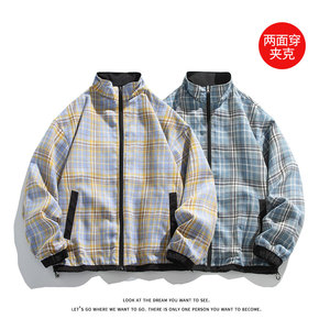 两面穿夹克外套光面防水潮牌情侣休闲宽松大码J7221-P62【特价】图片