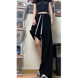 潮流宽松大码直筒拖地裤抽绳休闲裤卫裤运动裤K8589-P40【特价】，男装休闲裤，电商A007