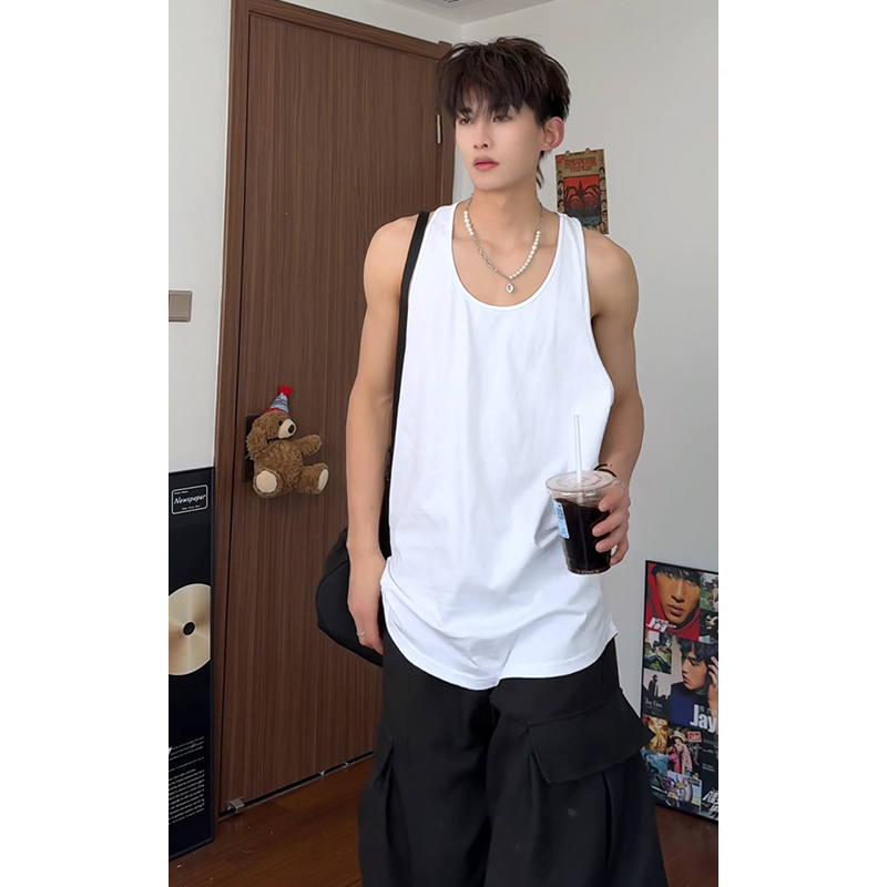 男士运动背心重磅纯棉工字无袖打底汗衫内搭B3962-P21【特价】，男装背心/马甲，电商A007