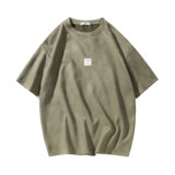 夏季大码休闲潮流美式麂皮绒字母印花短袖T恤T3408-P22【特价】，男装T恤，电商A007