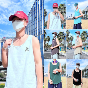 运动风大码印花男士背心舒适休闲夏季潮 款号B3906-P20图片