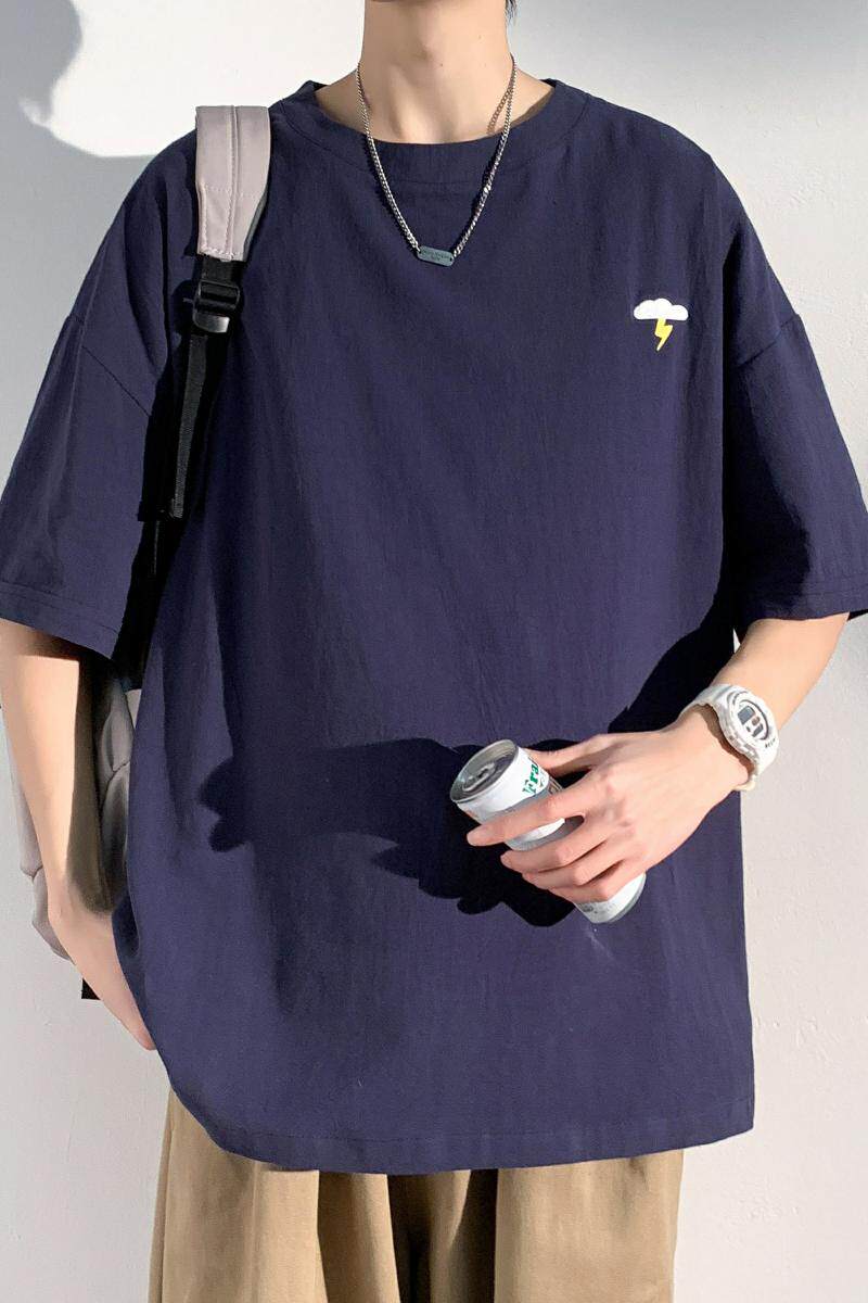 光影墙港风潮休闲大码新款短袖T恤大码款号T125-P19【特价】,男装T恤,电商A007