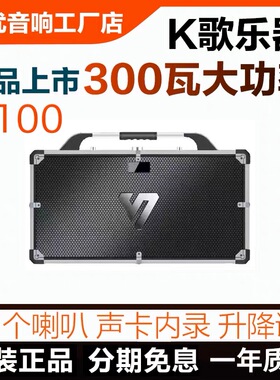 声优Q100户外大功率音箱手提低音炮广场舞K歌音箱内声卡直播音箱