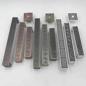 促销锌合金实心中式仿柜门抽屉拉手家具五金橱柜衣柜把手6071现货