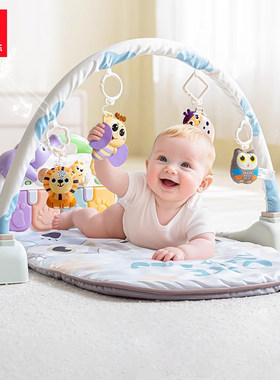 汇乐新生婴儿脚踏钢琴健身架玩具