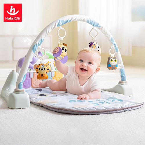 汇乐新生婴儿脚踏钢琴健身架玩具