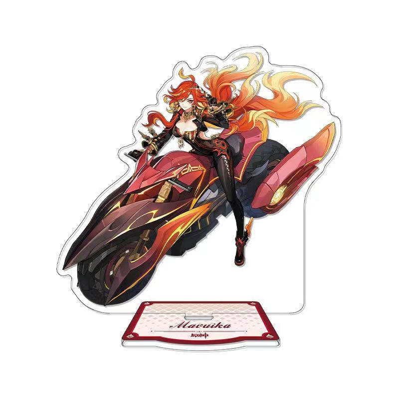 原神周边玛薇卡吧唧徽章立牌摆件