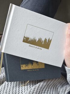 原创本册A6精装本手绘本速写本手账便携本书写本记事本空白内页