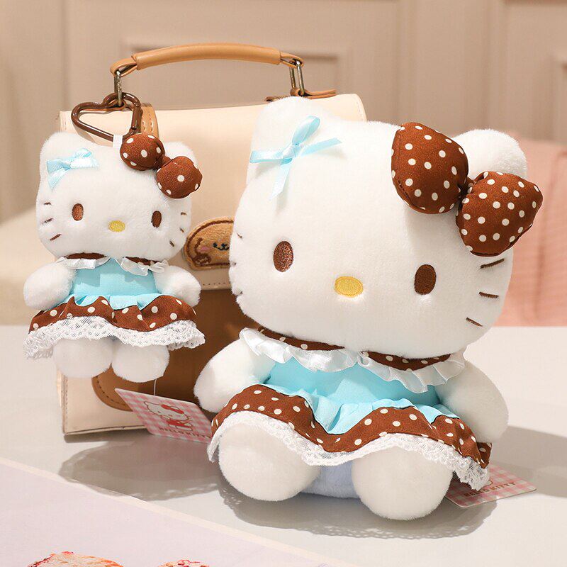 正版尚绒坊可可茶款Hello kitty公仔凯蒂猫玩偶少女心娃娃送礼物图片